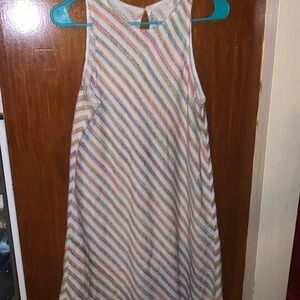 Lou & Grey Rainbow Stripe Swing Dress